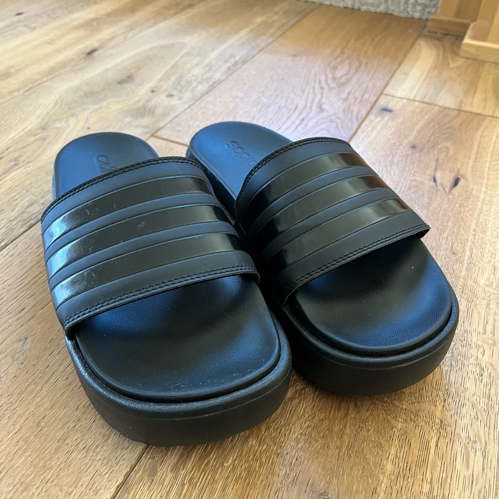 Black Slide Sandals